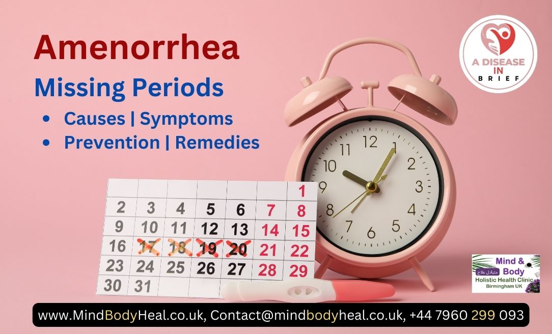 Absent or delayed menses – Amenorrhea