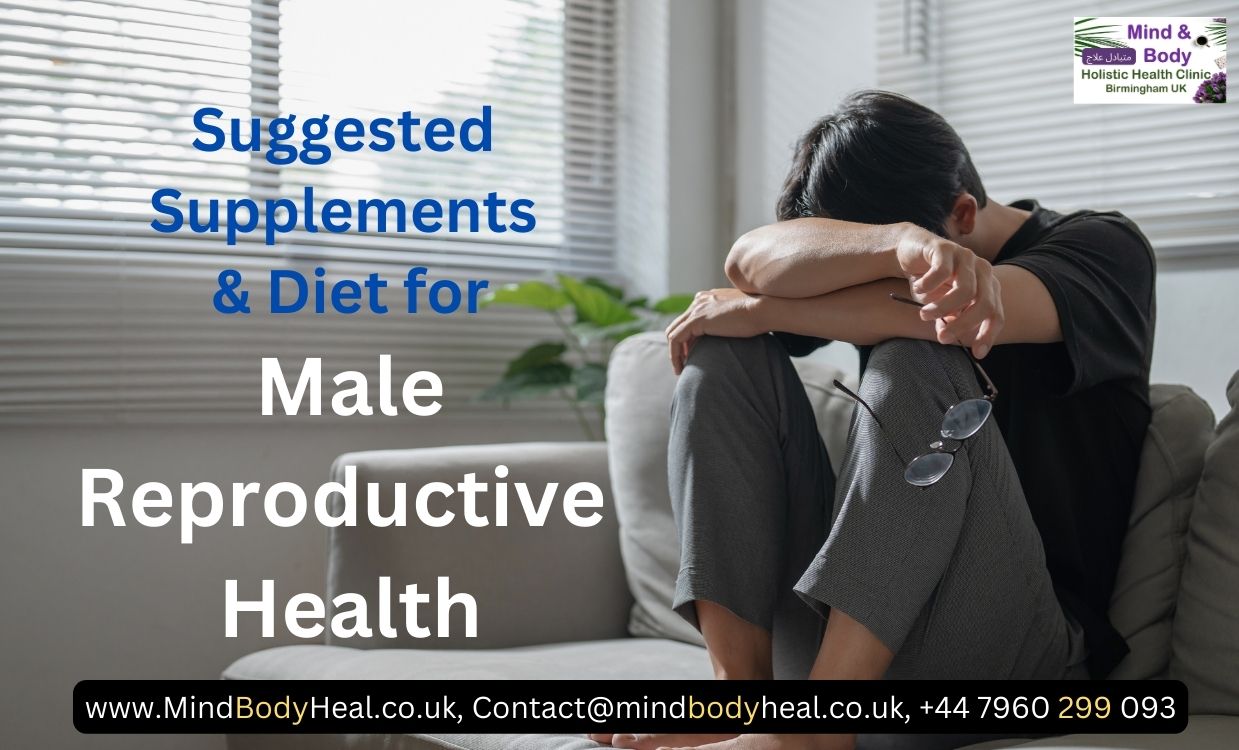 Top suggested supplements & food for male reproductive health